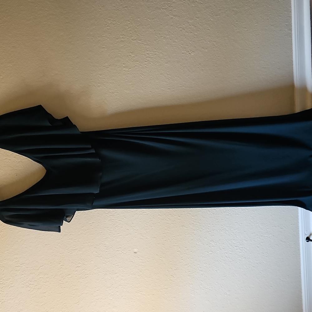 HUNTER GREEN formal Dress Sz 14 Fall Wedding